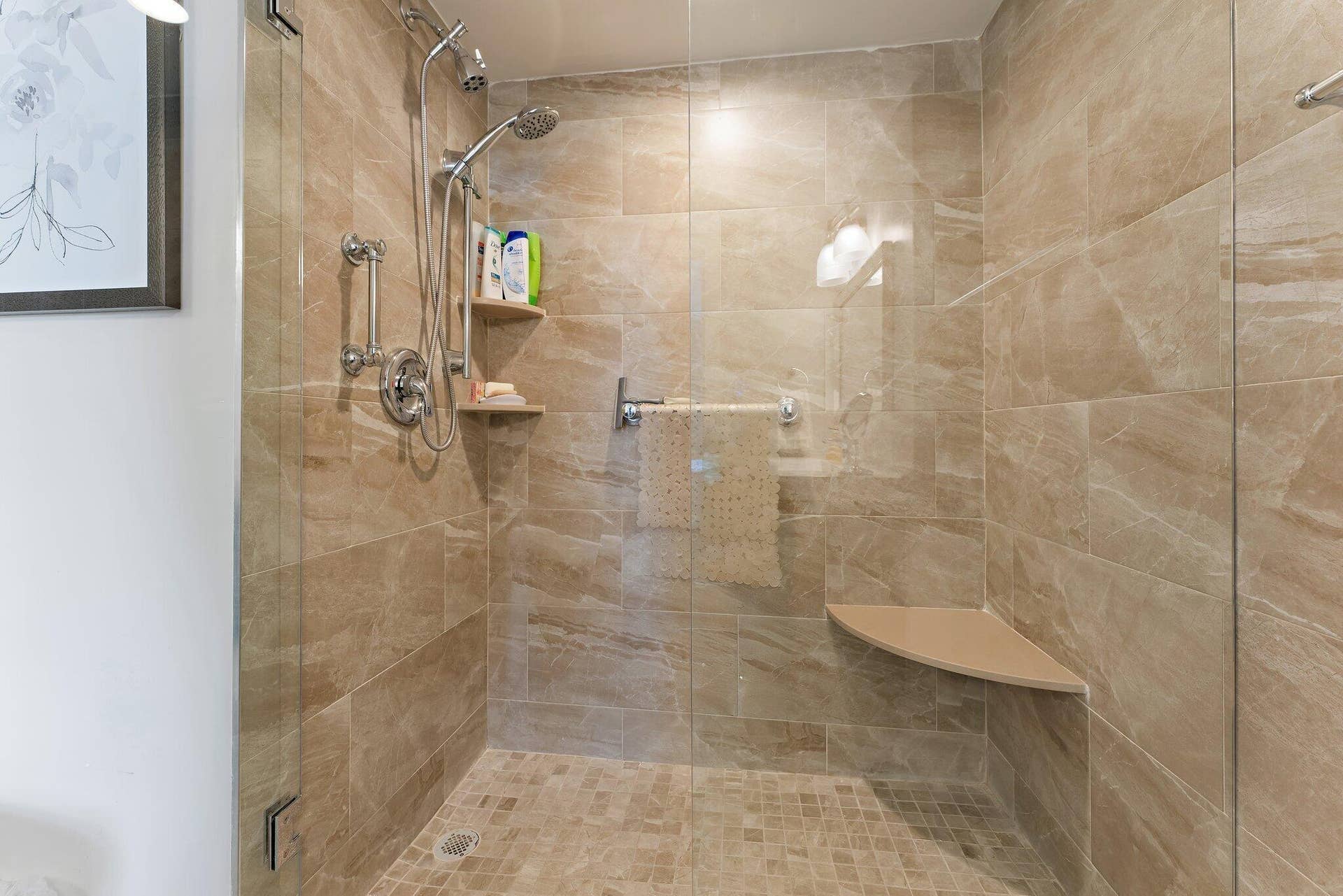 5480 N Ocean Drive, #B6b, Singer Island, FL 33404 Walk in shower