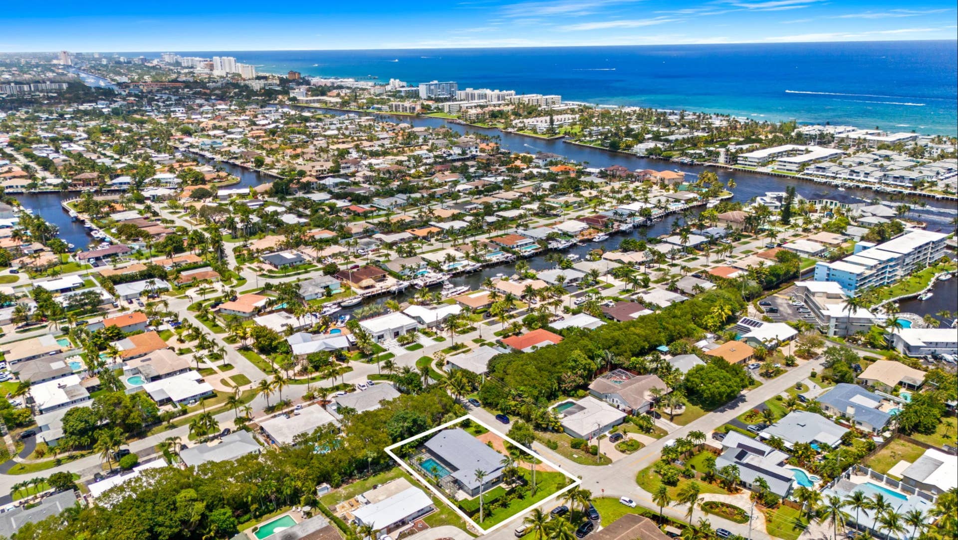 2811 NE 53rd Court, Lighthouse Point, FL 33064 Aerial 1