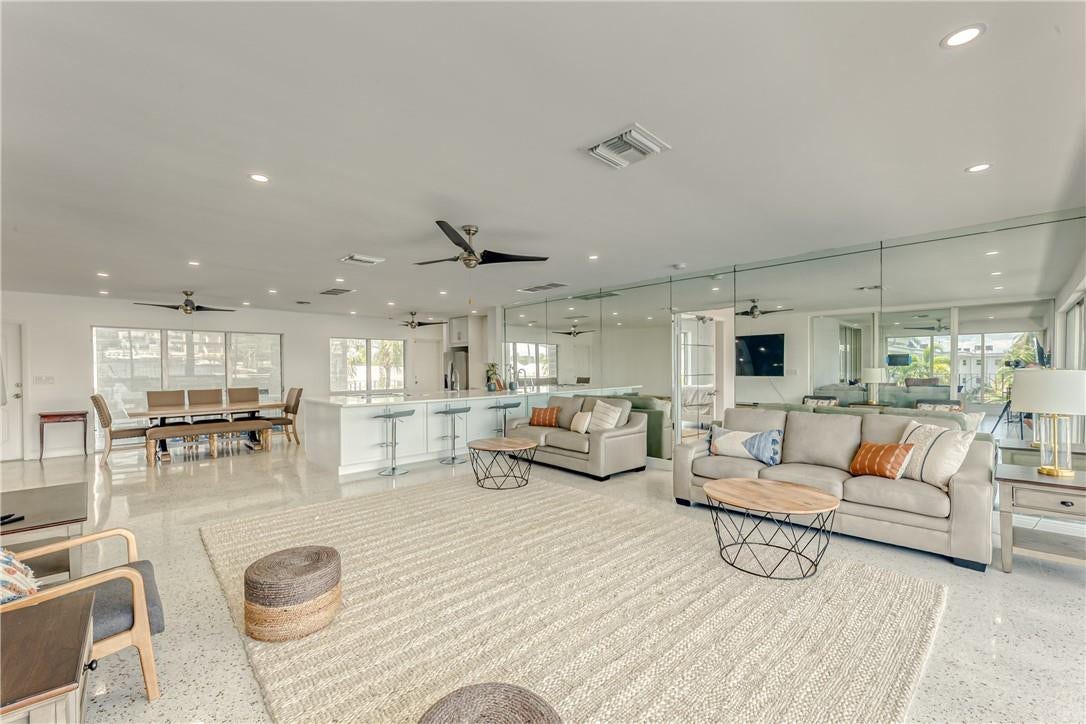 2717 Yacht Club Boulevard, #6e, Fort Lauderdale, Fort Lauderdale, FL 33304 open living / dining / kitchen