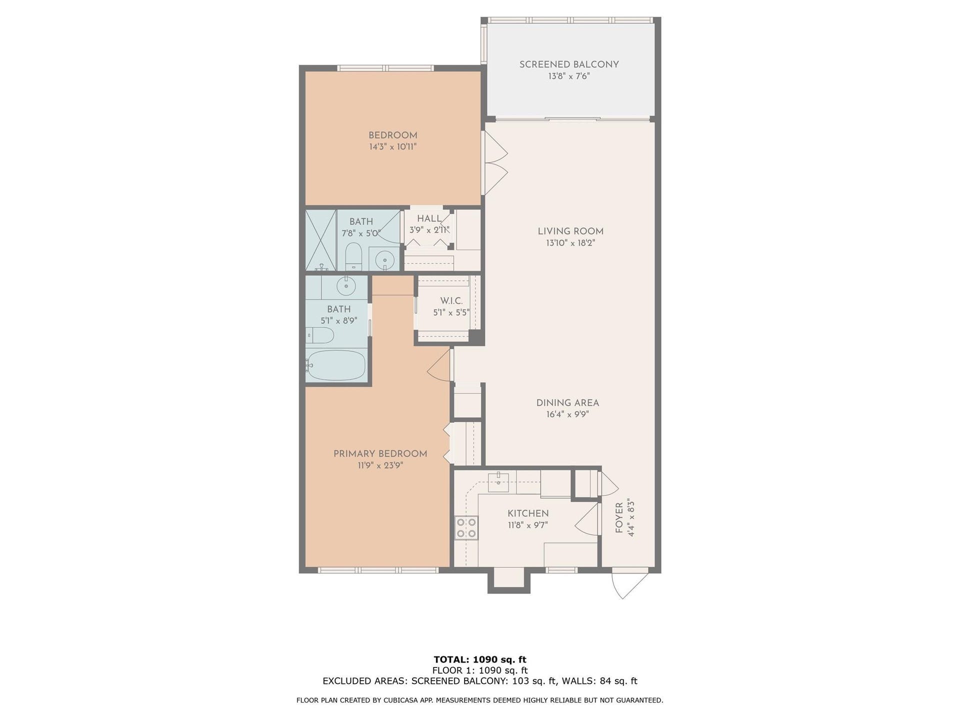 2950 N Palm Aire Drive, #506, Pompano Beach, FL 33069 Thoughtfully designed floor plan featuring a spacious living and dining area, screened balcony, and flexible flow between main living spaces for comfortable everyday living.