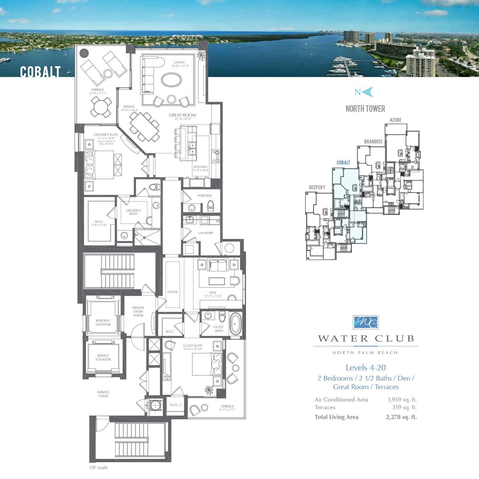 1 Water Club Way, #1602, North Palm Beach, FL 33408 Cobalt