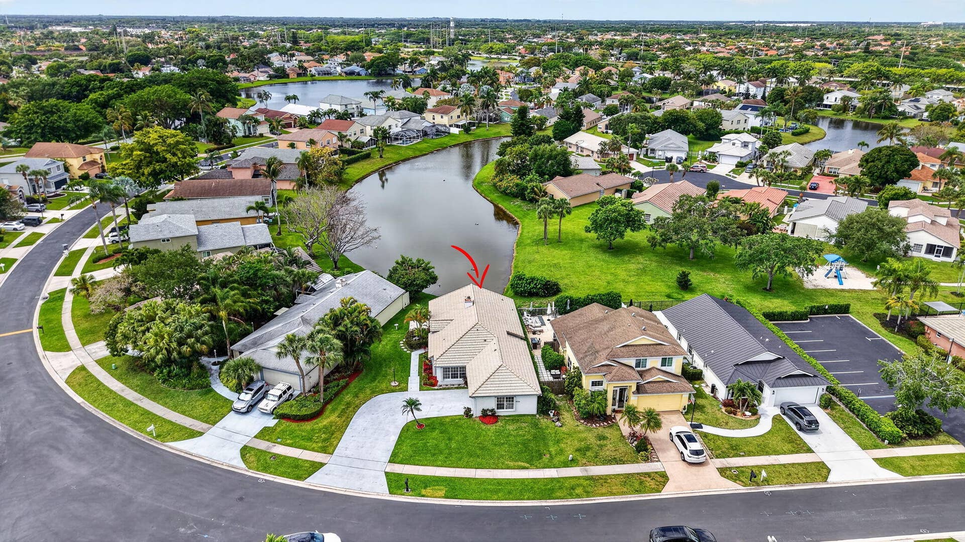 6413 Lansdowne Circle, Boynton Beach, FL 33472 Aerial