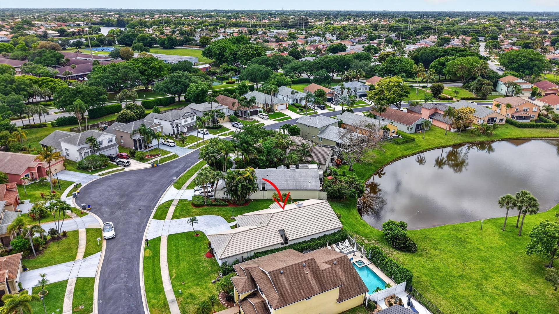 6413 Lansdowne Circle, Boynton Beach, FL 33472 Aerial