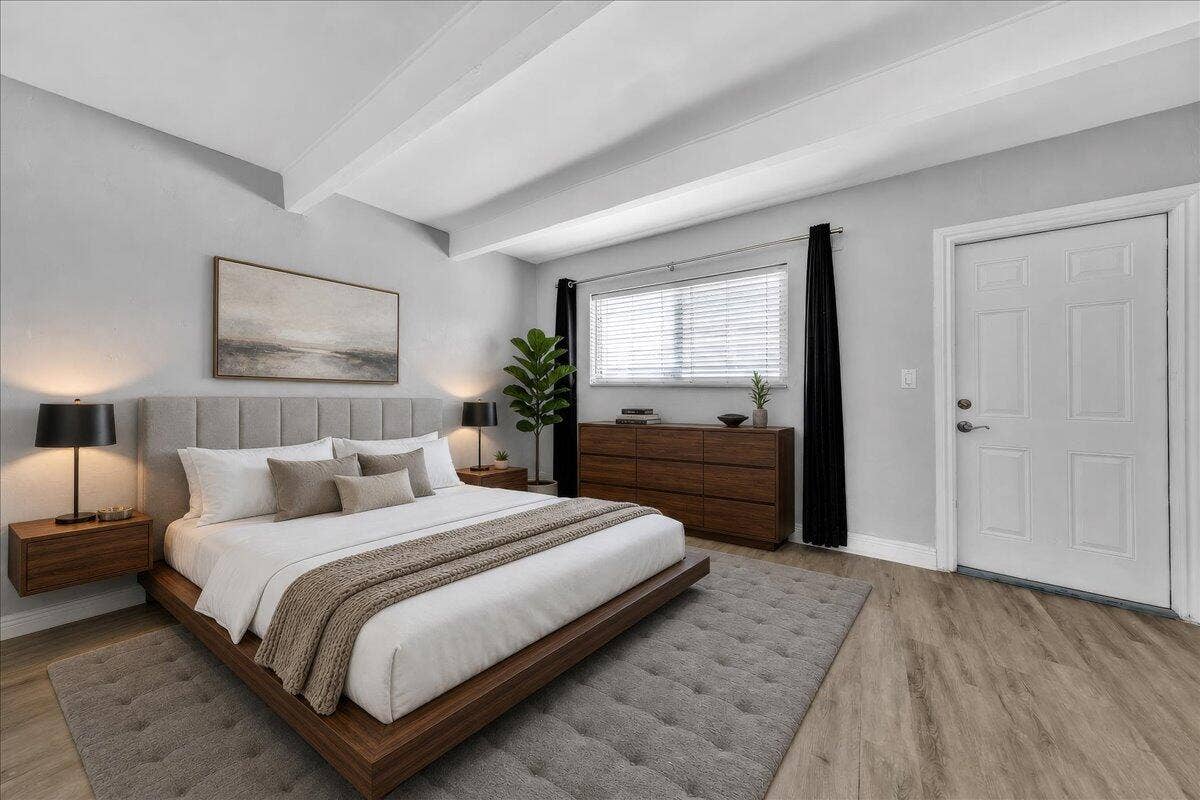 2124 NE 5th Avenue, #212, Wilton Manors, FL 33305 Digitally staged bedroom photo