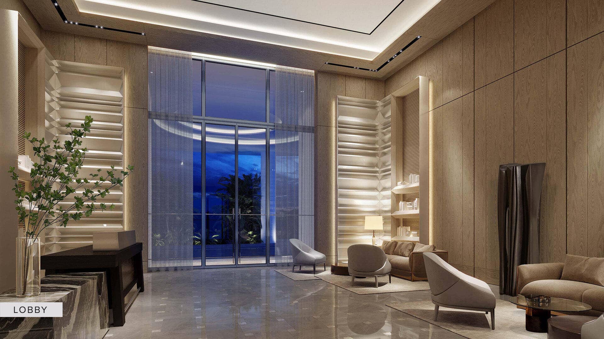 2200 Pga Boulevard, #713, Palm Beach Gardens, FL 33408 2 Story Lobby Entrance - This property features 20,000SF of amenities.