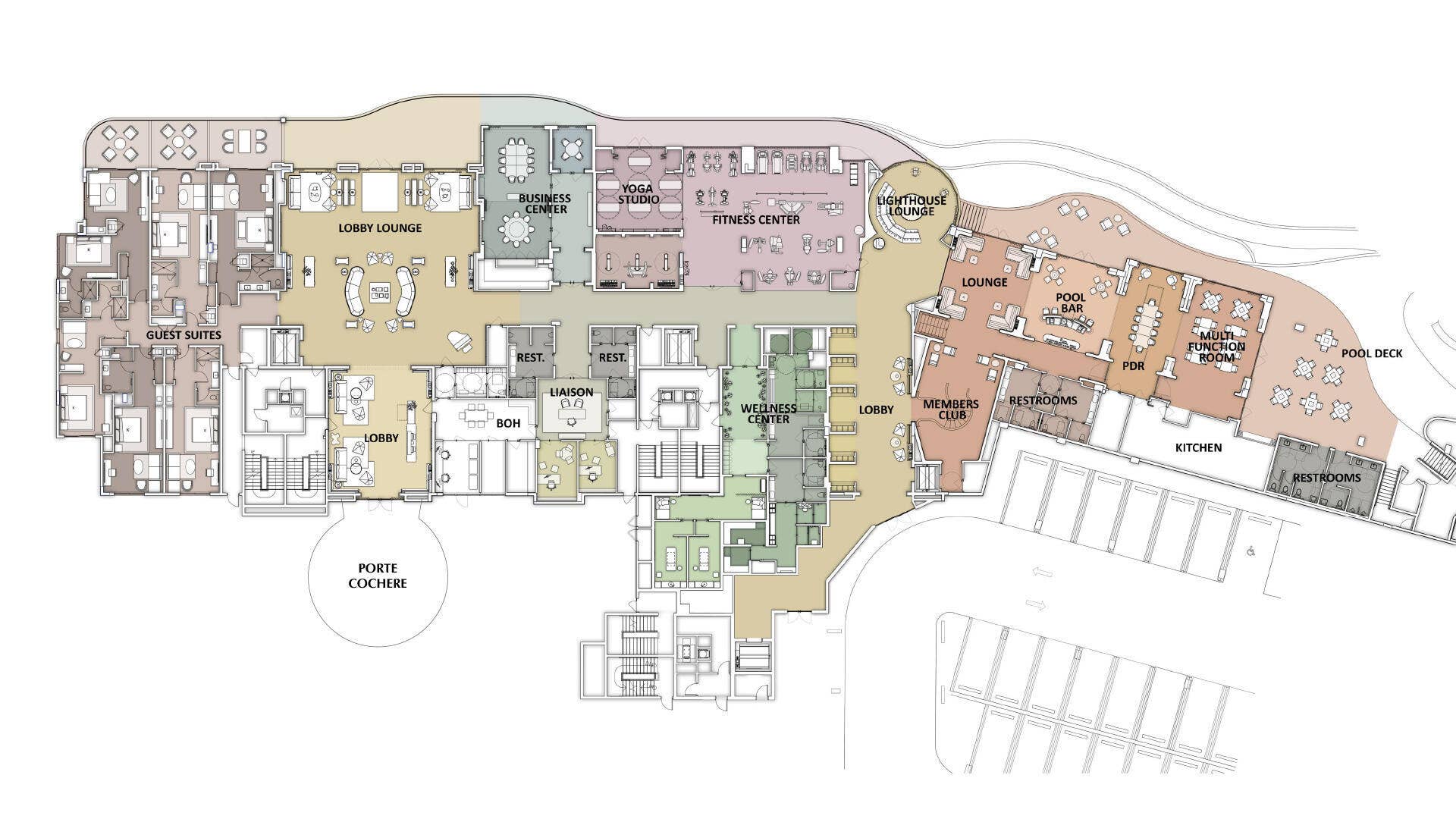 2200 Pga Boulevard, #713, Palm Beach Gardens, FL 33408 This property features 20,000 SF of amenity space.