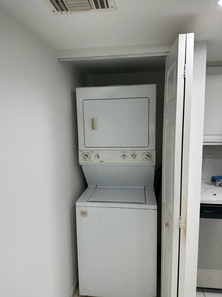 1800 S Ocean Boulevard, #501, Lauderdale By The Sea, FL 33062 Washer/ Dryer. In the kitchen