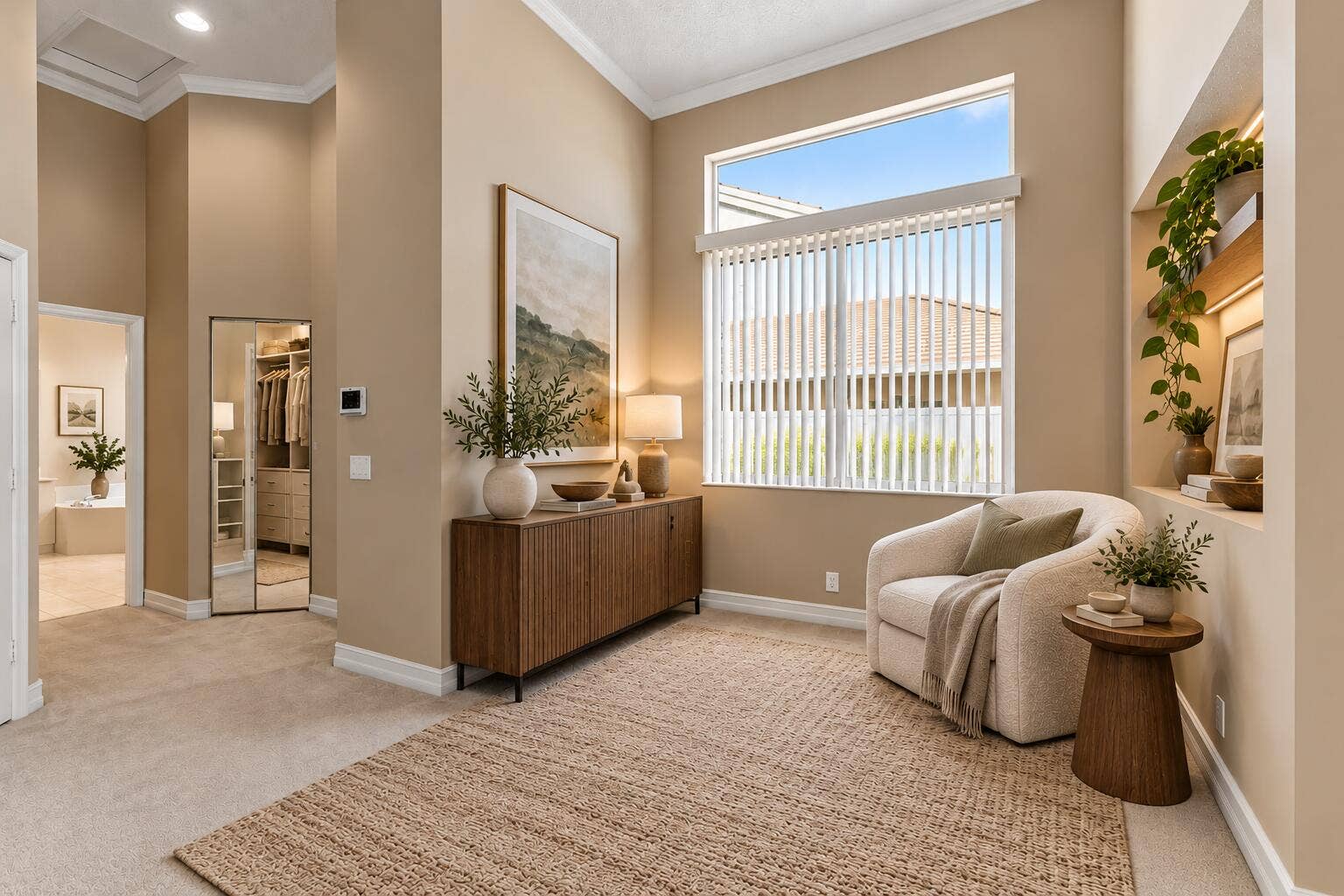 Sitting room Primary Bedroon - Virtually Staged