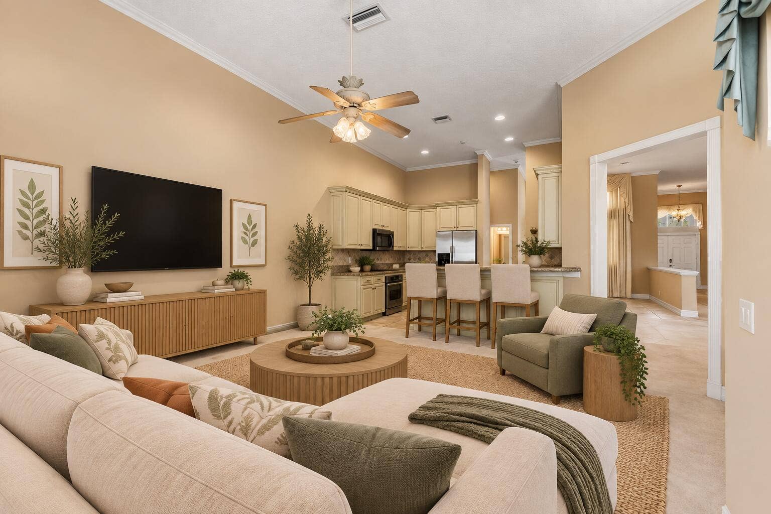 Family Room - Virtually Staged