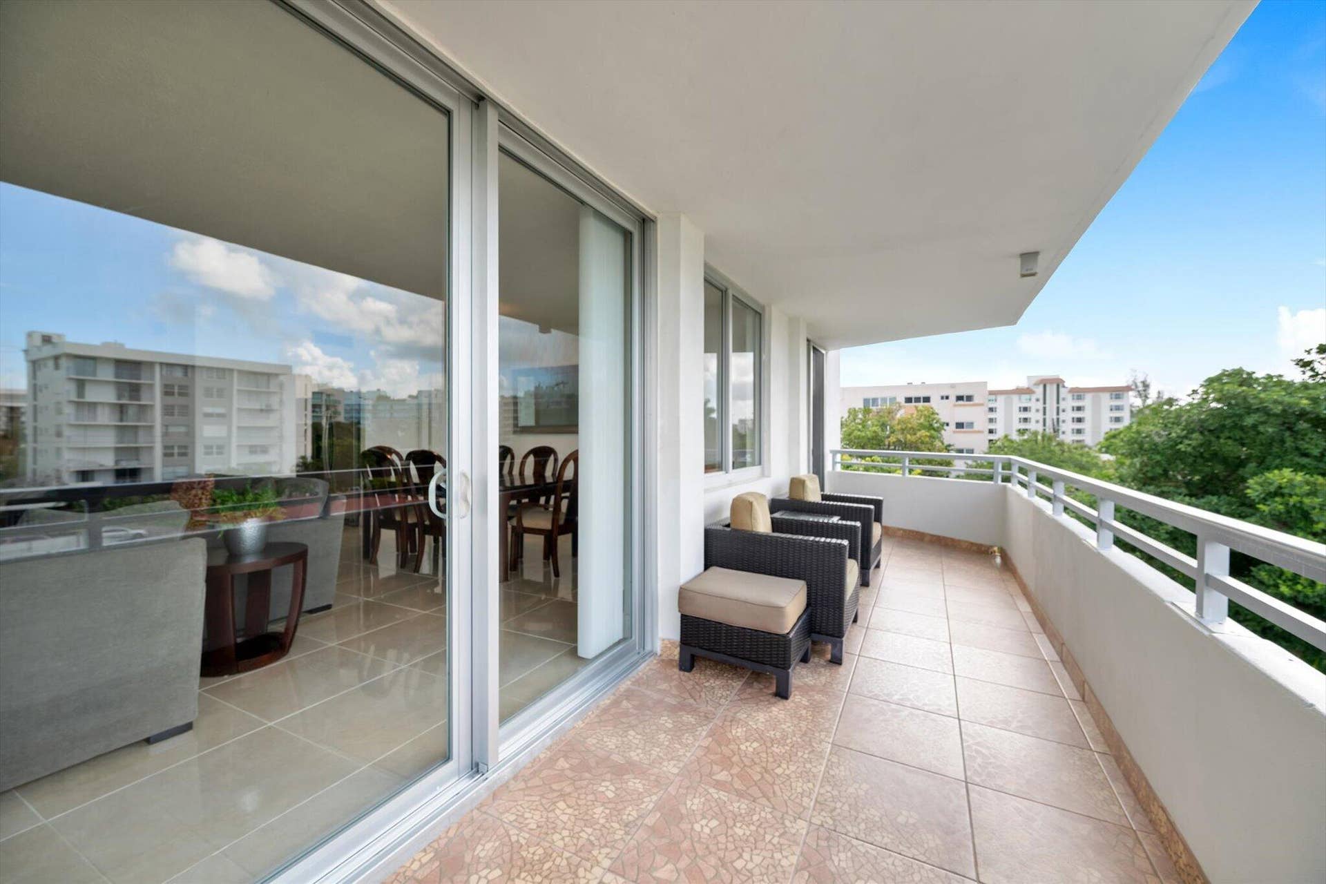 1080 94th Street, #411, Bay Harbor Islands, FL 33154 Balcony