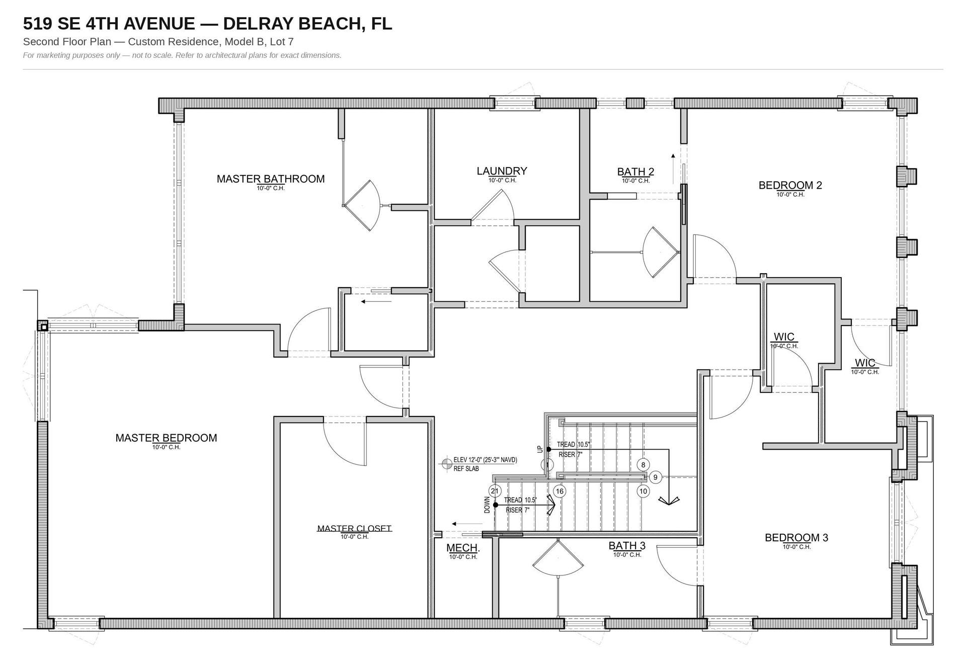 519 SE 4th Avenue, Delray Beach, FL 33483 Lot 7 - Level 2 Floor Plan (Clean).jpg
