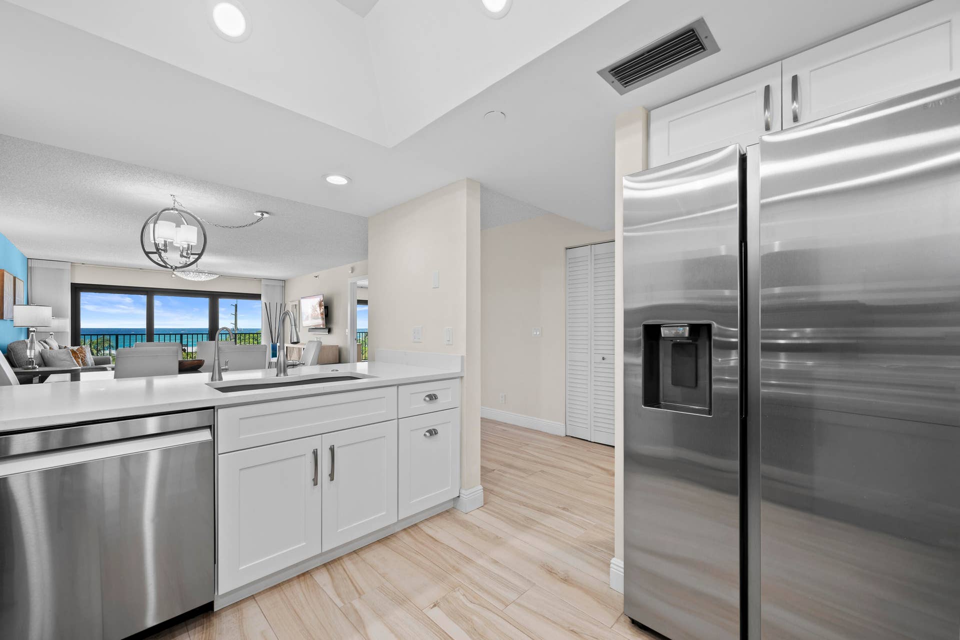 Crisp White Custom Cabinets