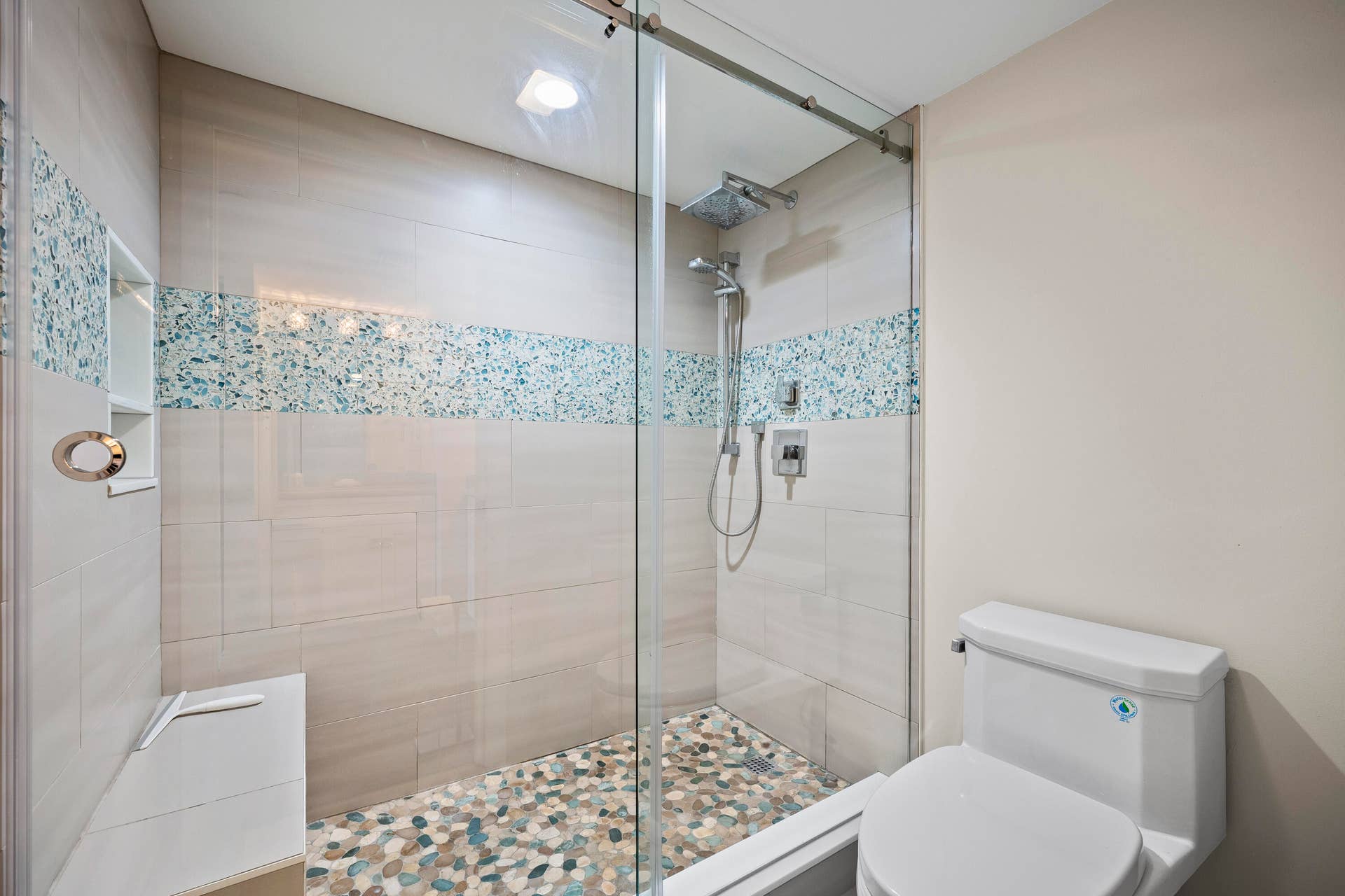 Custom Tiled Walk-In Shower