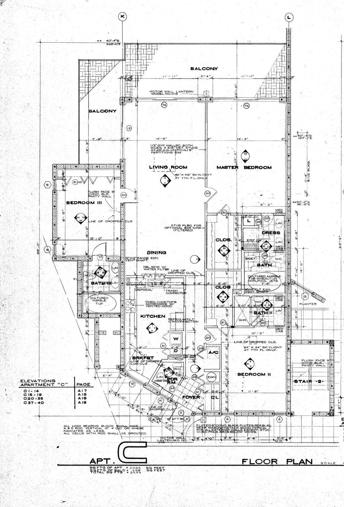 1167 Hillsboro Mile, #707, Hillsboro Beach, FL 33062 Unit 707 Floor Plan