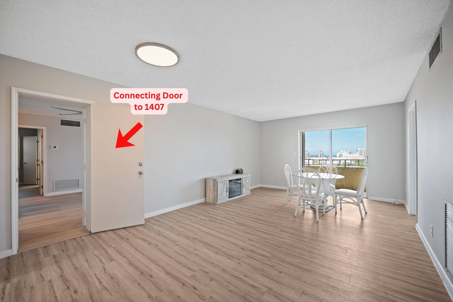 900 NE 18th Avenue, #1406-1407, Fort Lauderdale, FL 33304 Connecting Door to 1407