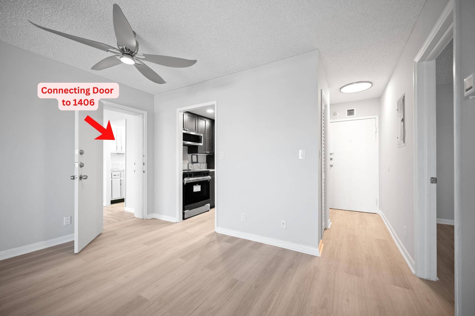 900 NE 18th Avenue, #1406-1407, Fort Lauderdale, FL 33304 Connecting Door to 1406