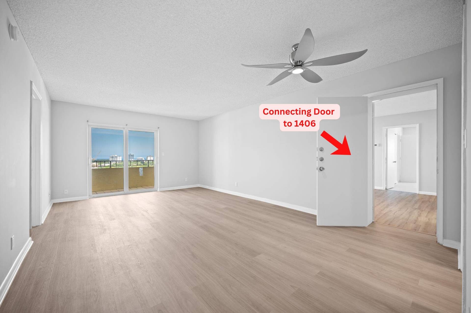 900 NE 18th Avenue, #1406-1407, Fort Lauderdale, FL 33304 Connecting Door to 1406 #2