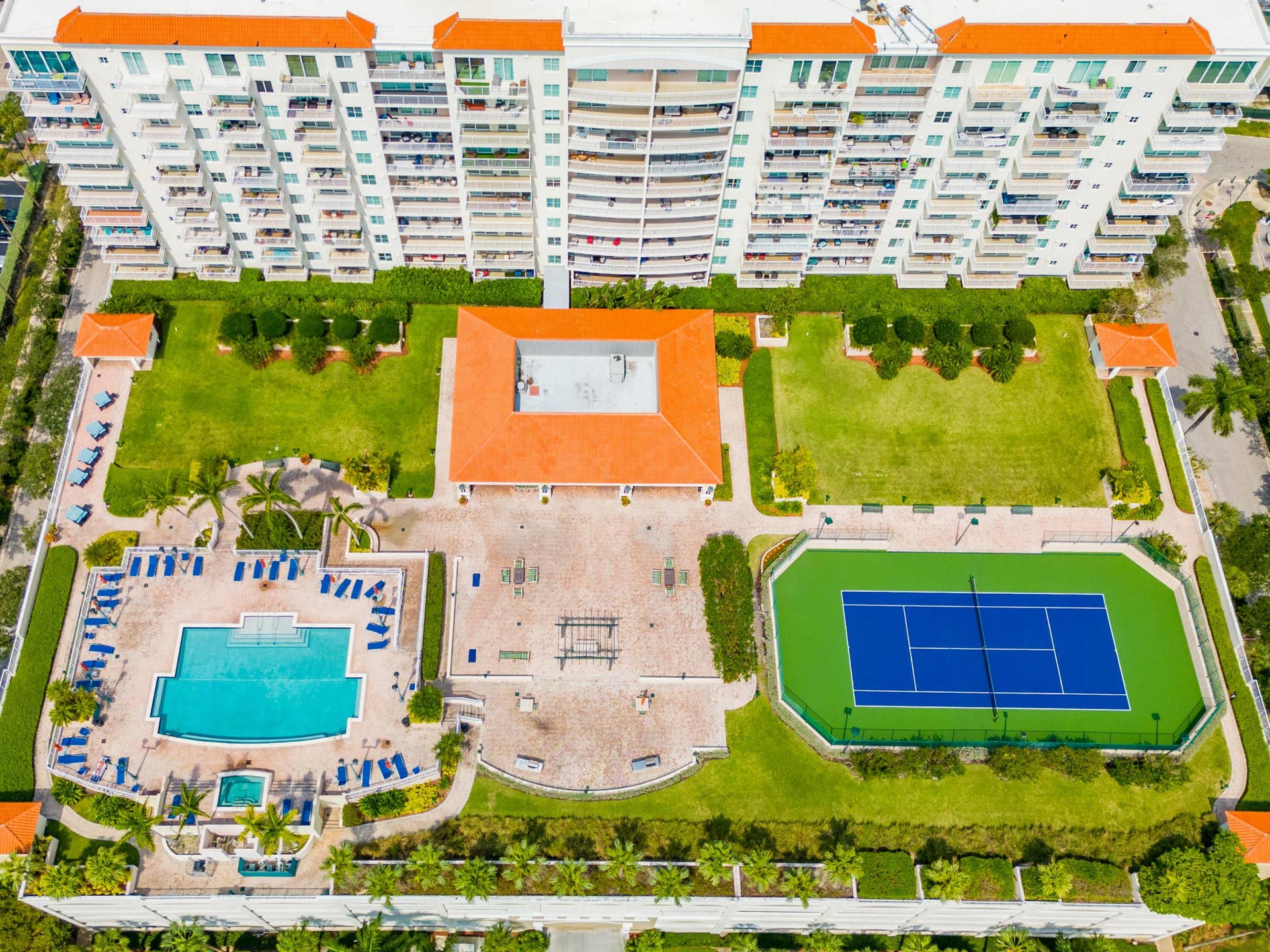 3020 NE 32nd Avenue, #710, Fort Lauderdale, FL 33311 Amenity Deck - Pool, Tennis Court and Gardens.