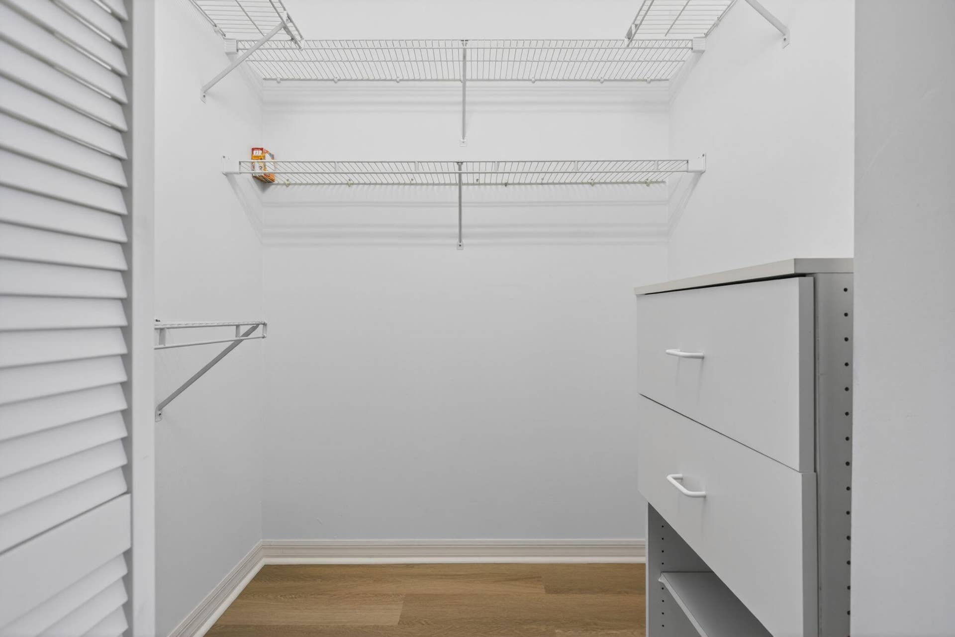 Primary walk in closet