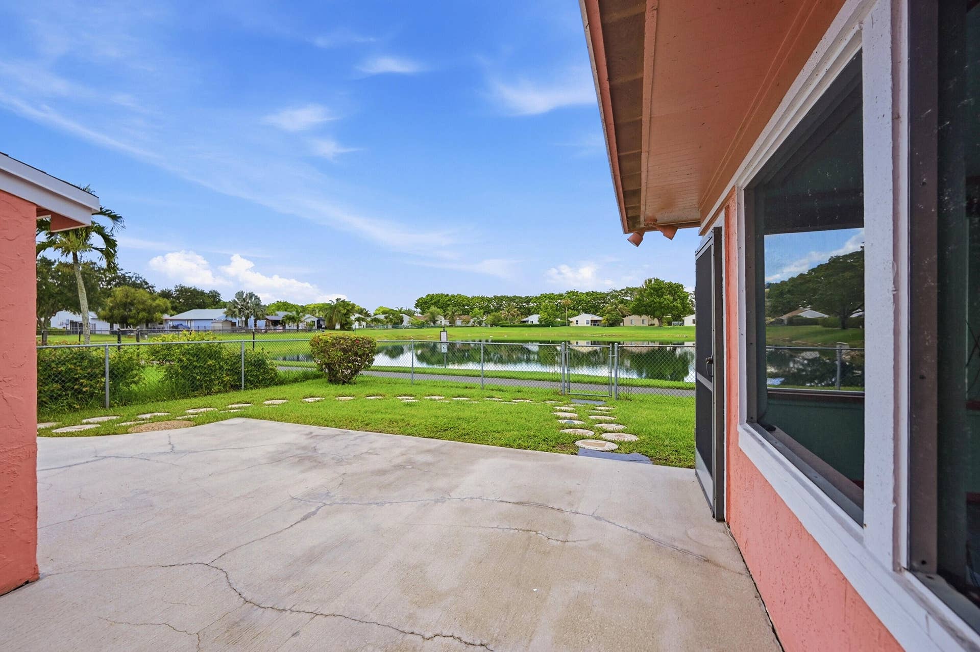 Accessible from the Enclosed Patio this open outdoor patio is perfect for the barbecue and more.