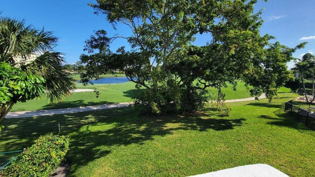 Terrace view of golf course