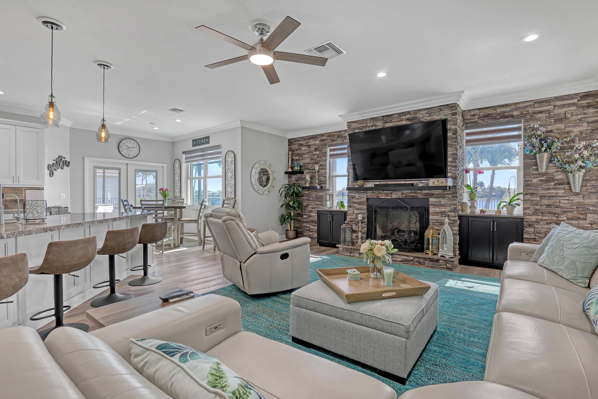 1436 Stonehaven Estates Drive, West Palm Beach, FL 33411 Open floor plan (fireplace for decor)