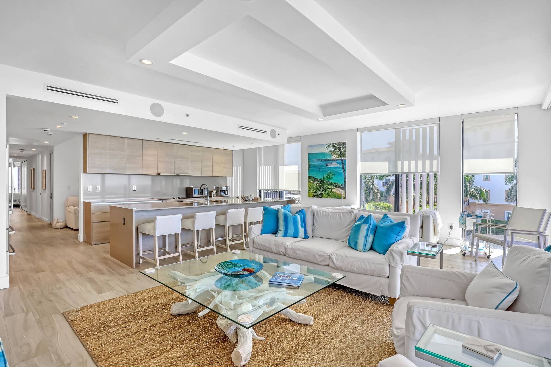 Spacious open living area
