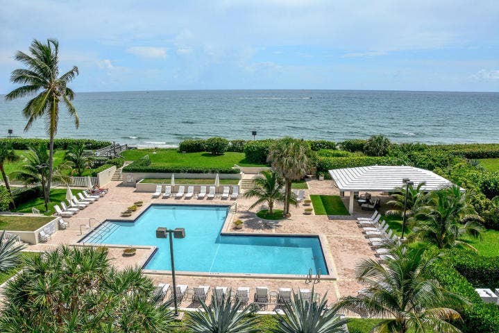 3250 S Ocean Boulevard, #507n, Palm Beach, FL 33480 pool - aerial view