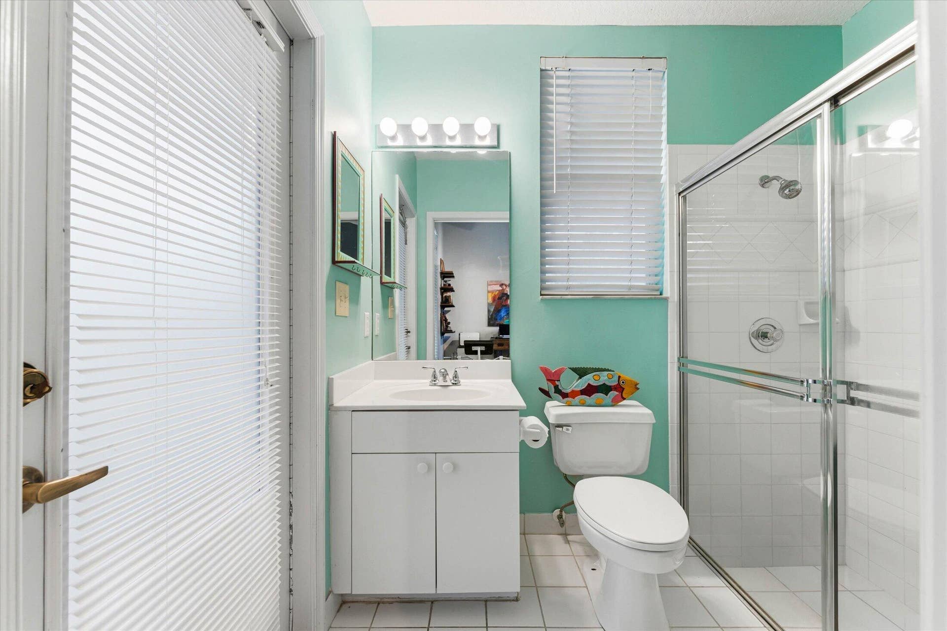 Bathroom 3. Cabana bathroom in back of house (en suite of Bedroom 4)