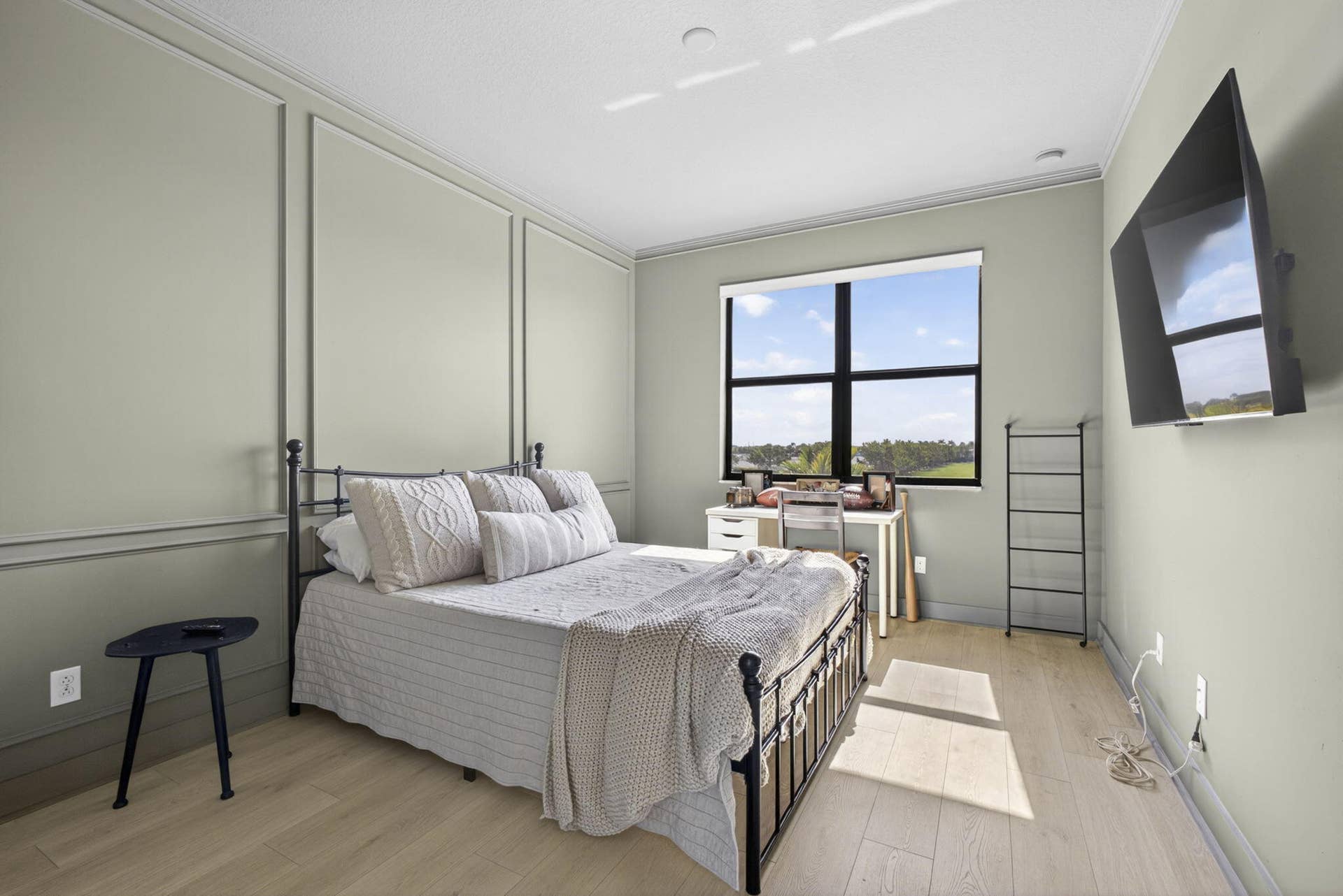 Upstairs with water view
