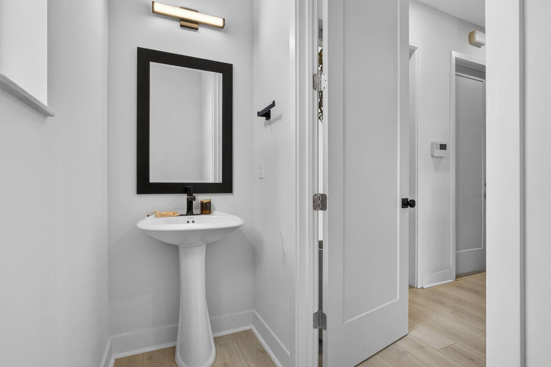 half bath on 1st floor (toilet not shown)