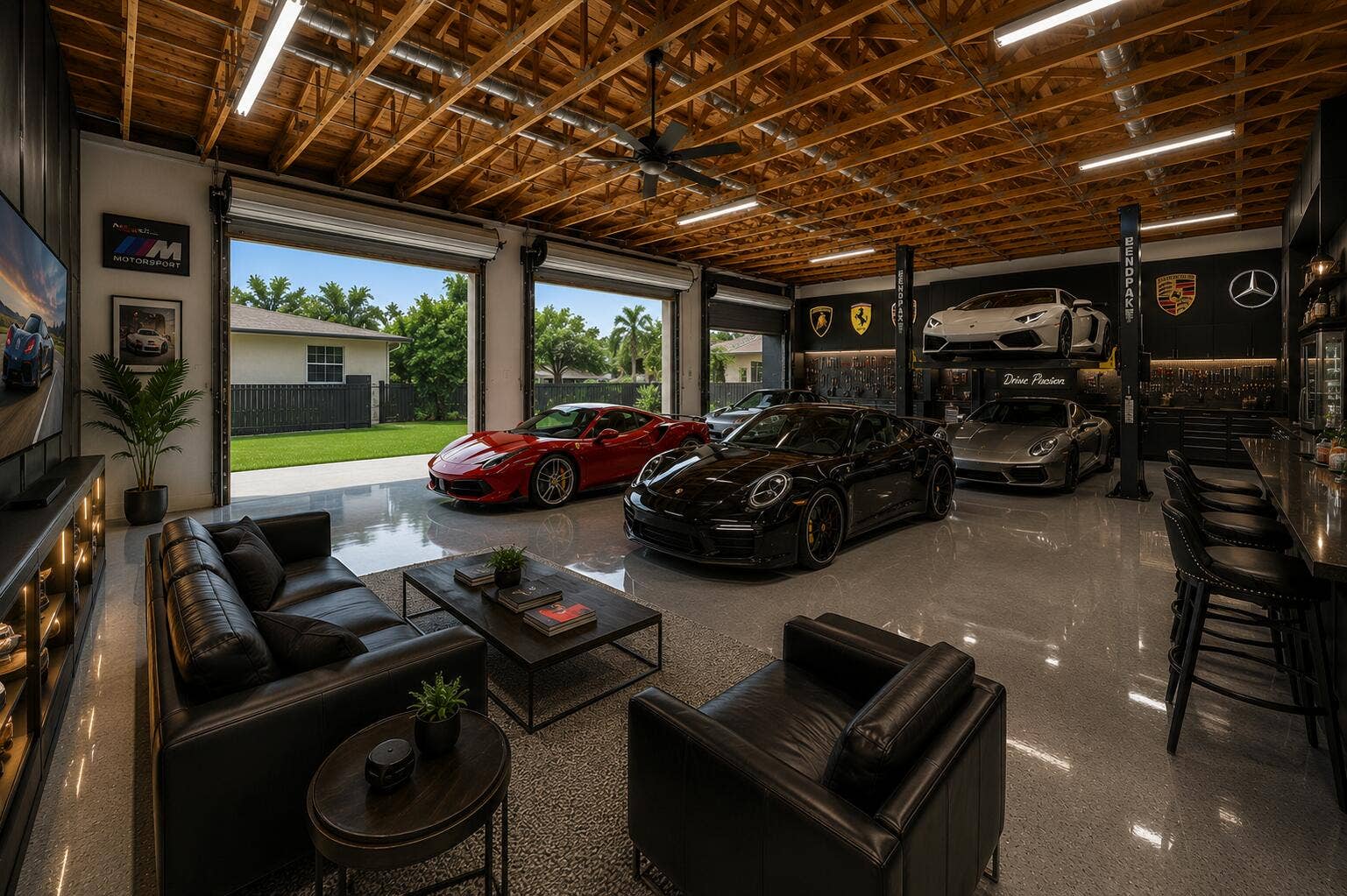 Virtual Renovation - Luxury Car Collector Garage Concept