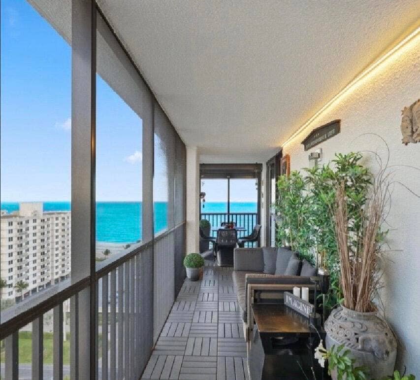 3400 S Ocean Boulevard, #Phg, Highland Beach, FL 33487 Balcony views