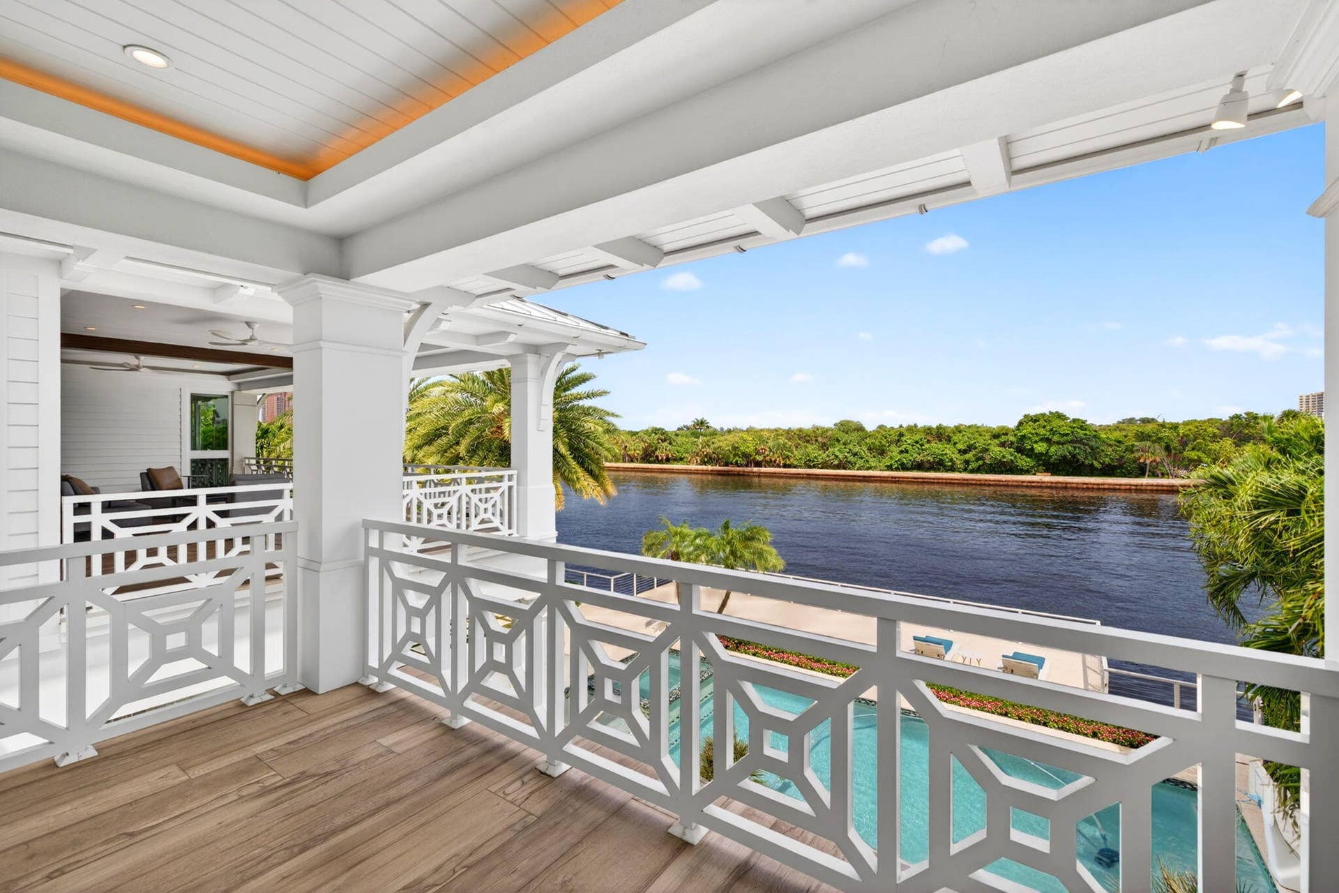 Private Balcony off Gym
