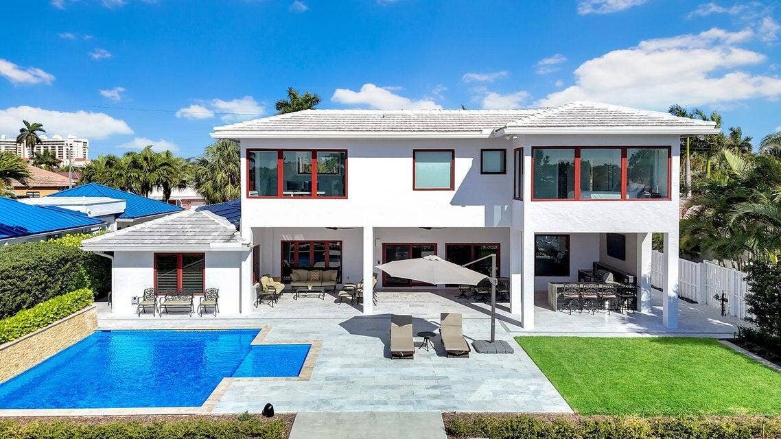 4555 W Tradewinds Avenue, Lauderdale By The Sea, FL 33308 Aerial of Back