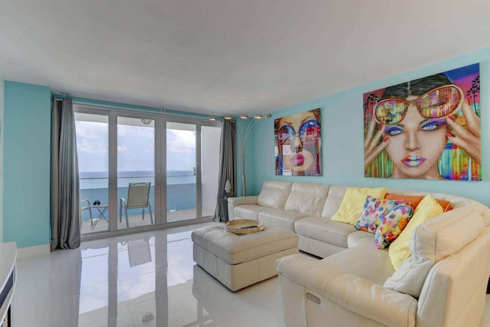 4040 Galt Ocean Drive, #604, Fort Lauderdale, FL 33308 Living Room