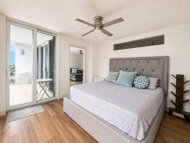 2200 NE 33rd Avenue, #11G, Fort Lauderdale, FL 33305 Master bedroom with access to balcony