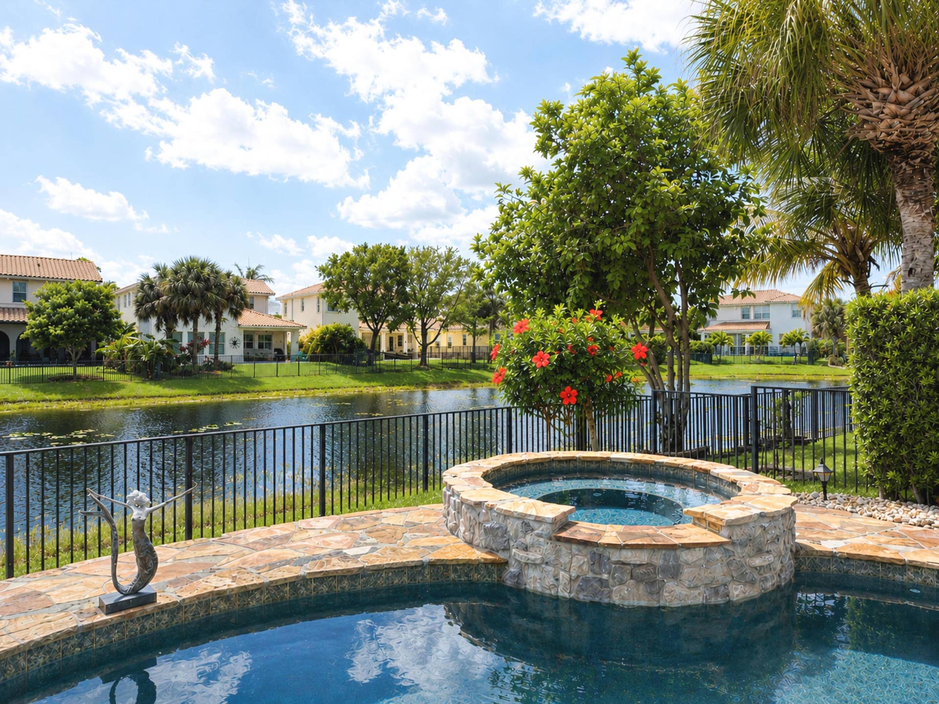 11990 NW 83rd Place, Parkland, FL 33076 Lake View from Pool