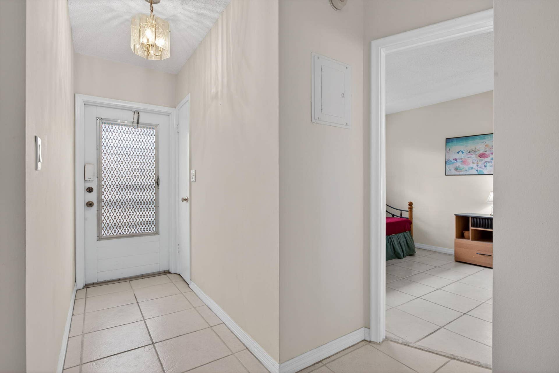 Bedroom to the right