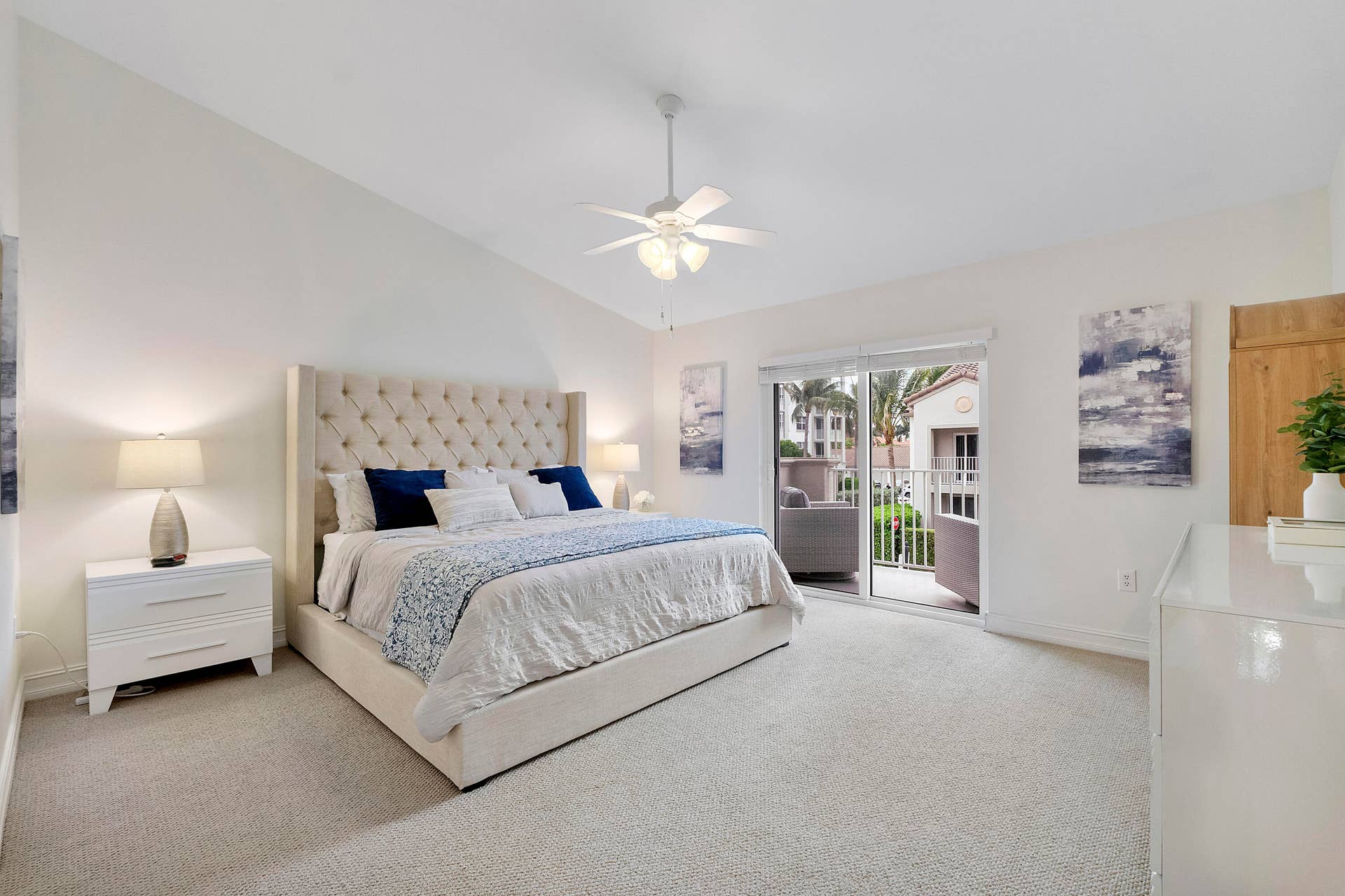 Primary Bedroom with private balcony
