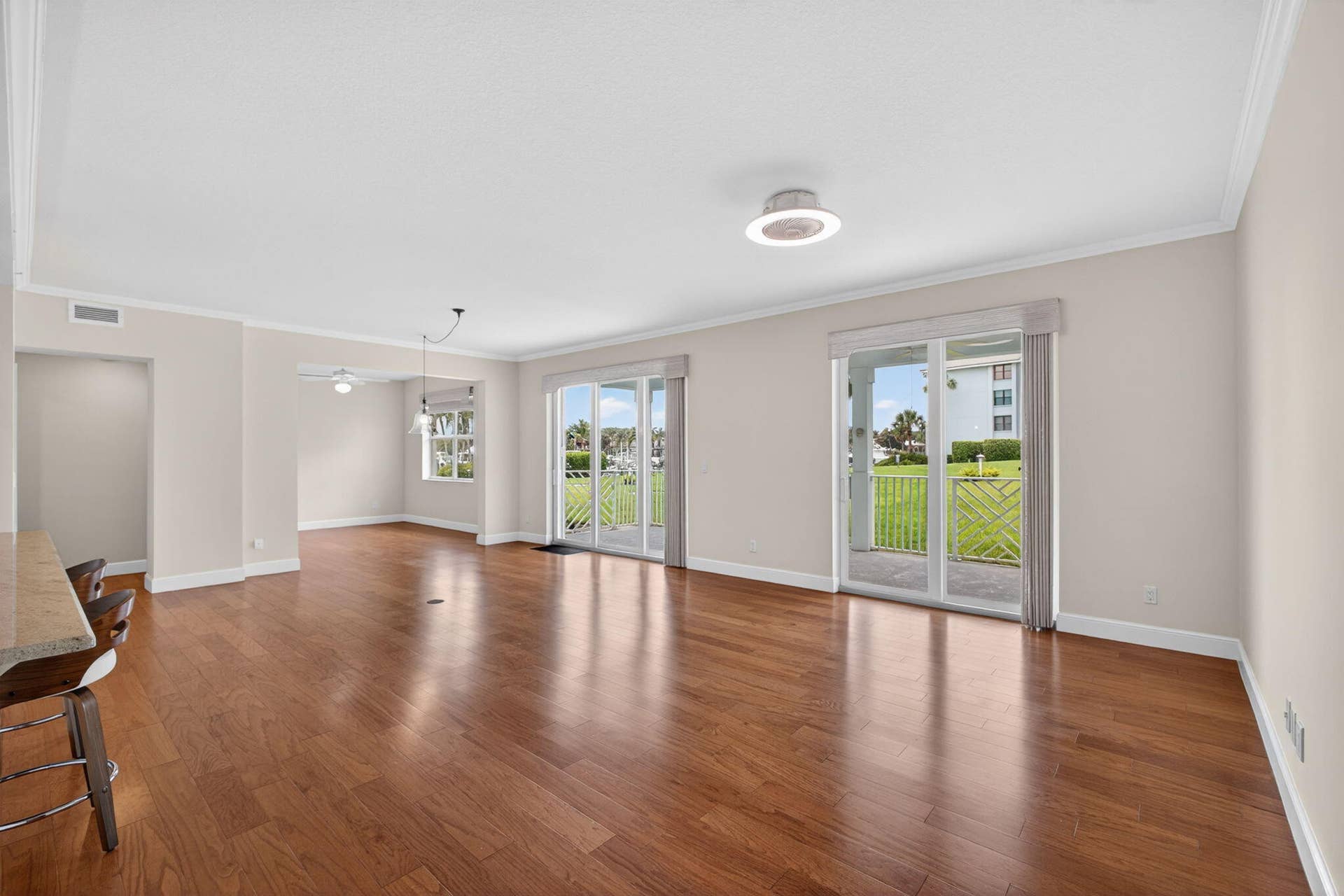 Living/dining/third bedroom/den