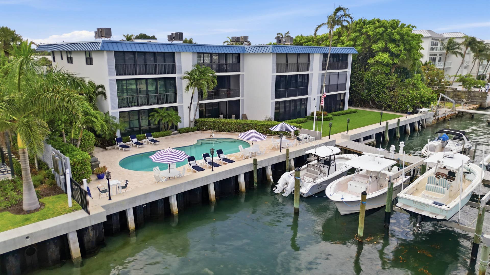 220 Lake Drive, #206, Palm Beach Shores, FL 33404 low aerial