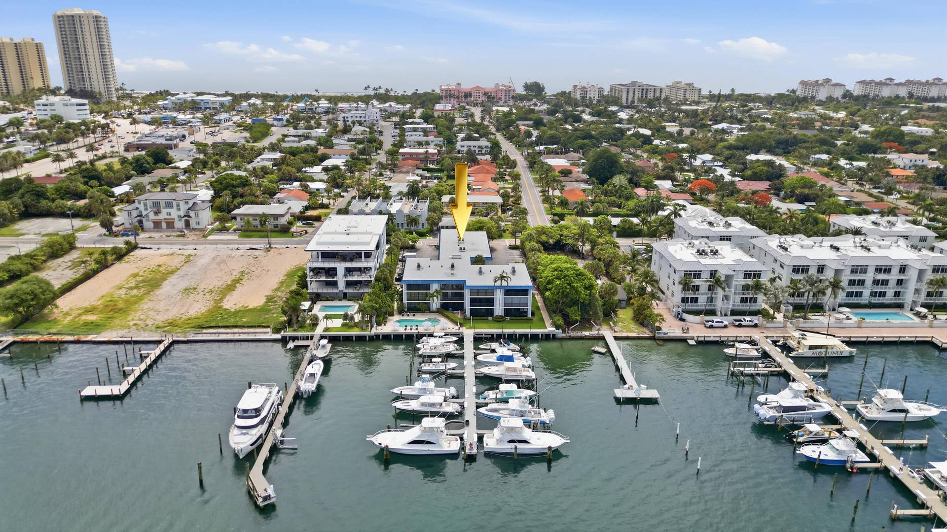 220 Lake Drive, #206, Palm Beach Shores, FL 33404 aerial