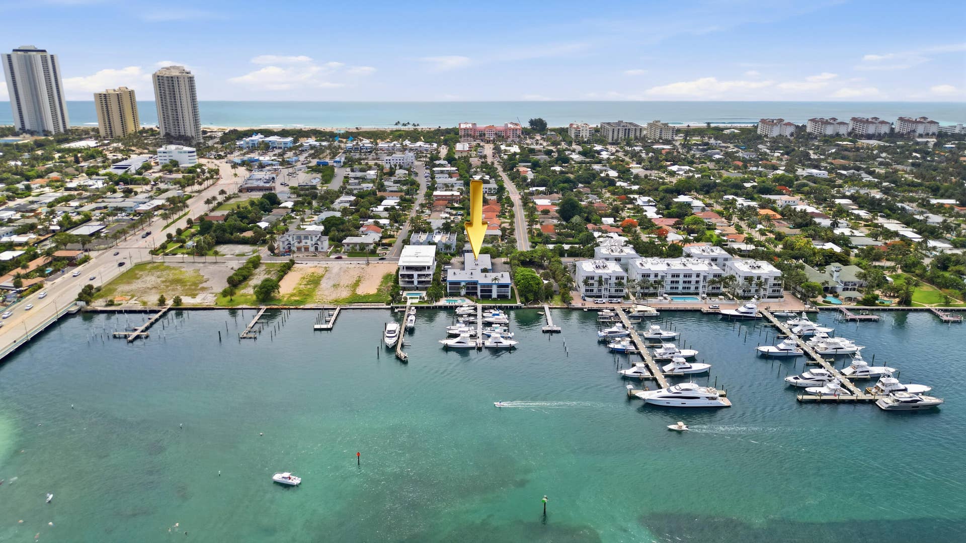 220 Lake Drive, #206, Palm Beach Shores, FL 33404 aerial