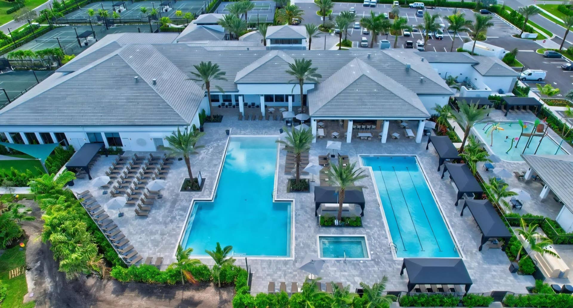 20028 Pacific Dunes Drive, Boca Raton, FL 33434 Club House Lotus Palm pools