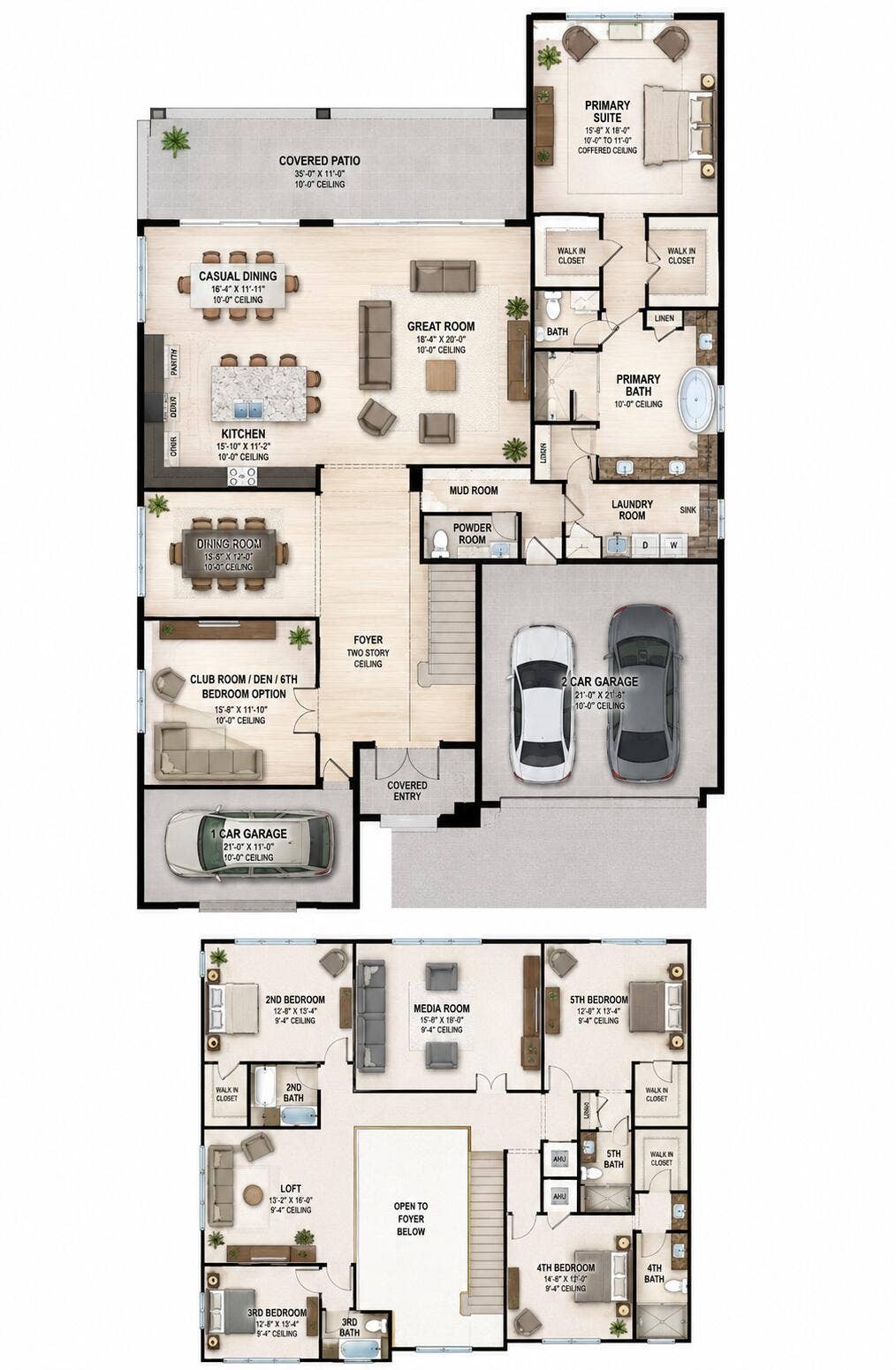 20028 Pacific Dunes Drive, Boca Raton, FL 33434 Floorplan