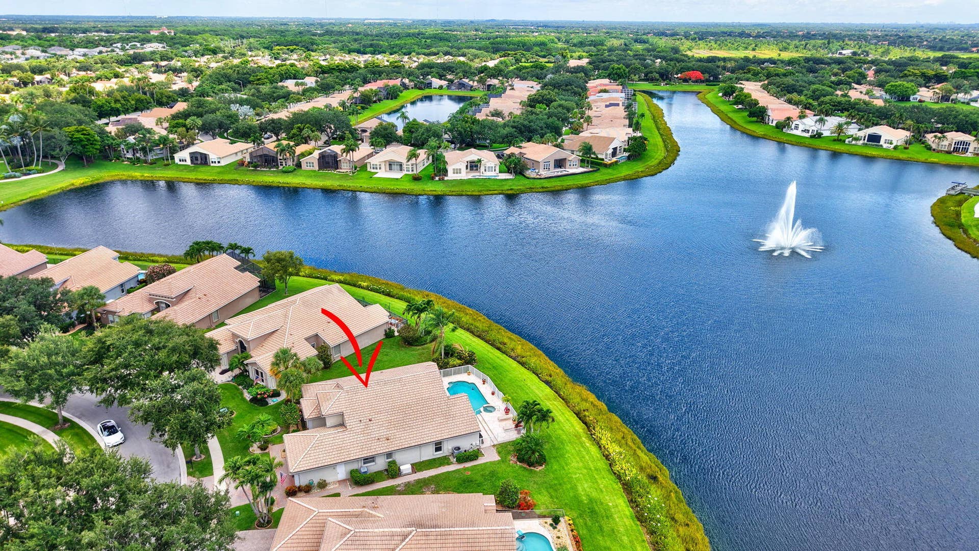 13461 Barcelona Lake Circle, Delray Beach, FL 33446 AERIAL VIEW