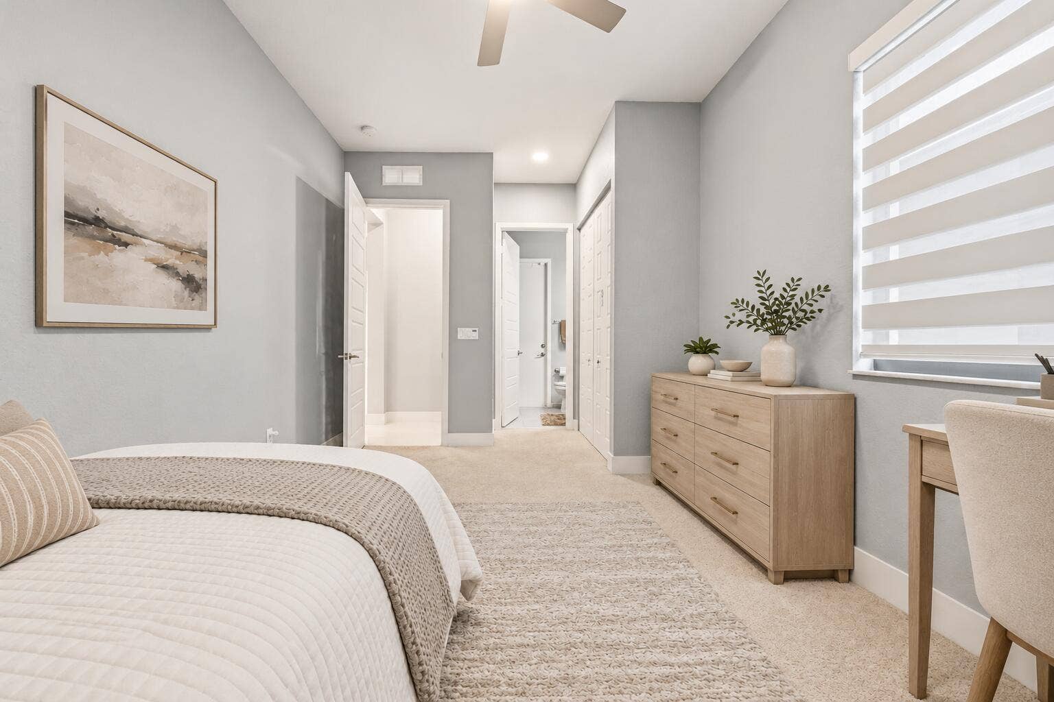 Guest Bedroom- Virtually staged