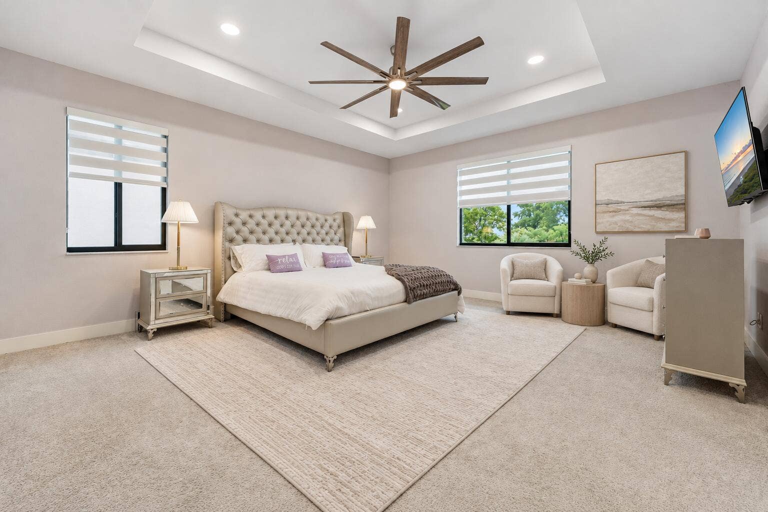 Primary Bedroom- Virtually staged