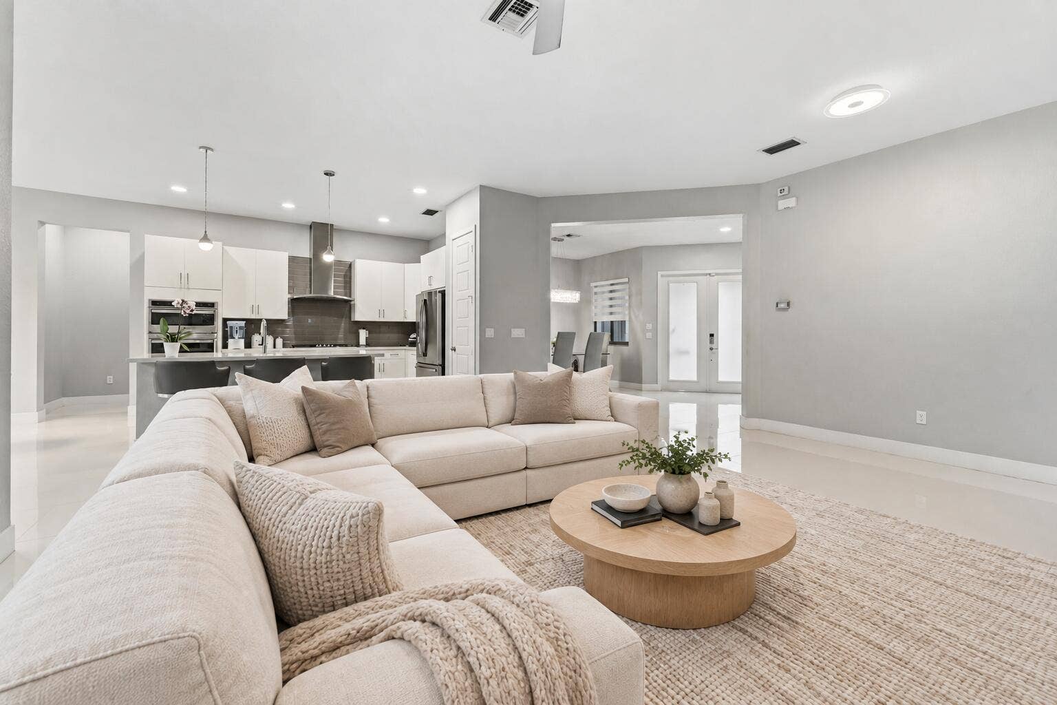 Family room - Virtually staged